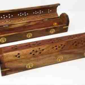 7 Chakra Wooden Stick Incense & Cone Burner