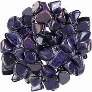 Blue Goldstone Tumbled Gemstone