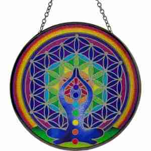 Chakra Glass Suncatcher