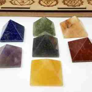 7 Chakra Pyramid Set w/Box