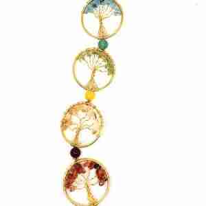 7 Chakra Tree Of Life Tassel Wall Hanging