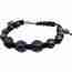 Amethyst & Magnetic Hematite  Adjustable Bracelet