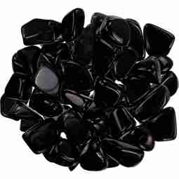 Black Obsidian  Tumbled Gemstone