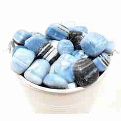 Blue Opal  Tumbled Gemstone