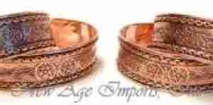 Celtic Knot Pentagram Copper Bracelet