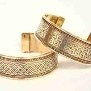 Celtic Sign Copper & Brass Bracelet