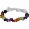 Chakra w/ Rainbow Moonstone Chip  Bracelet