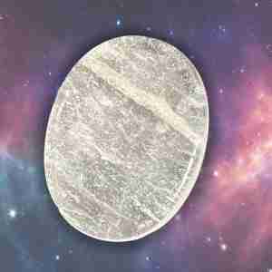 Crackle Clear Quartz - Palm Stone