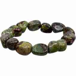 Dragon Bloodstone Tumbled Gemstone Bracelet