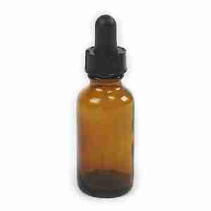 Amber Colored Glass Bottle w/Dropper [2 fl. oz.]